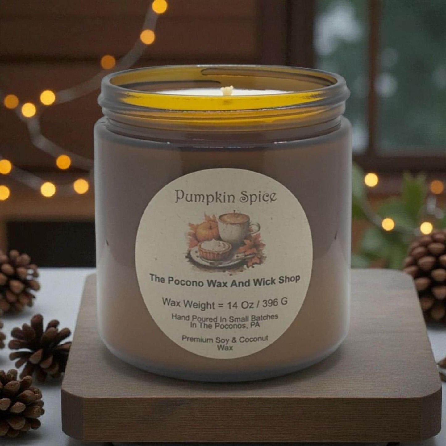 Pumpkin Spice Scented, Oak, Soy Candle, Wax Melts, Soy, Gift, Christmas
