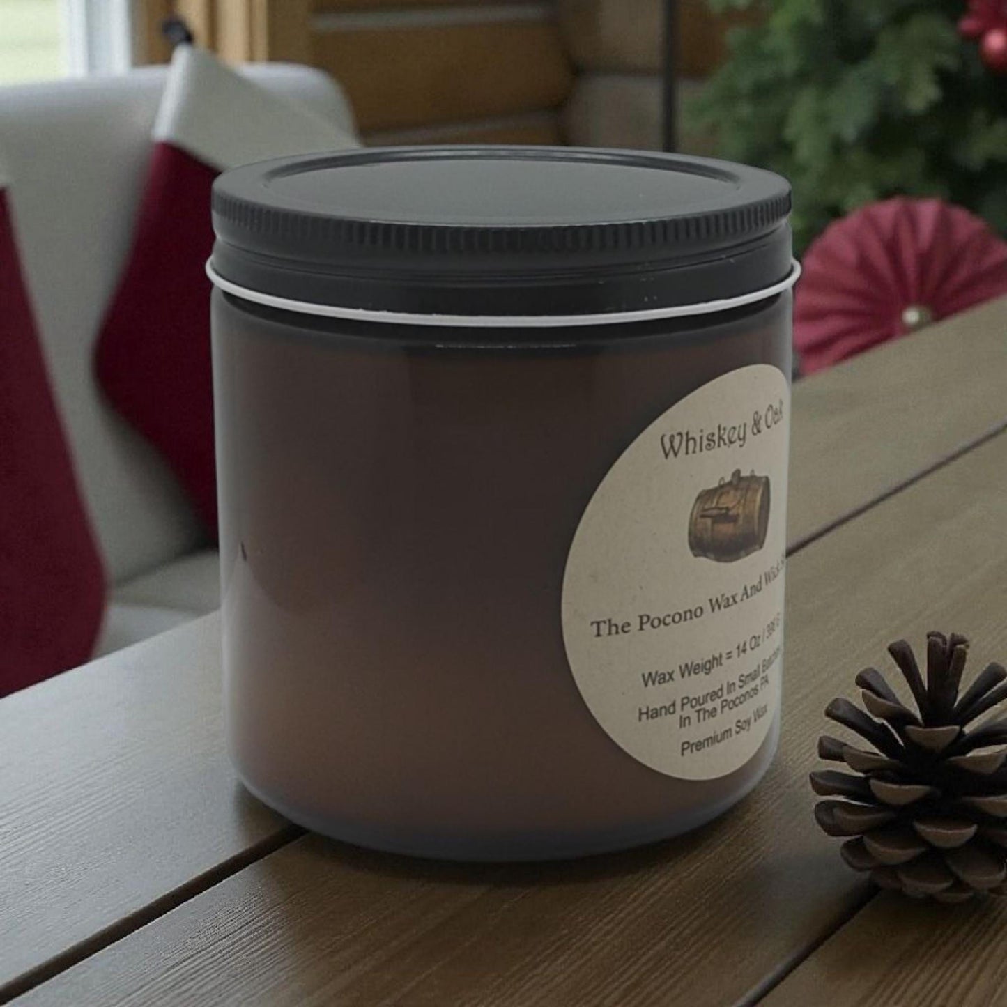 Whiskey Scented, Oak, Soy Candle, Wax Melts, Soy, Gift, Christmas