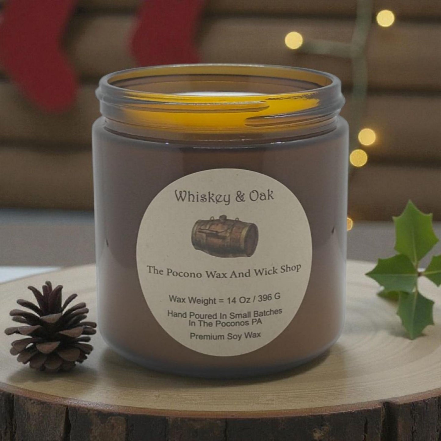 Whiskey Scented, Oak, Soy Candle, Wax Melts, Soy, Gift, Christmas