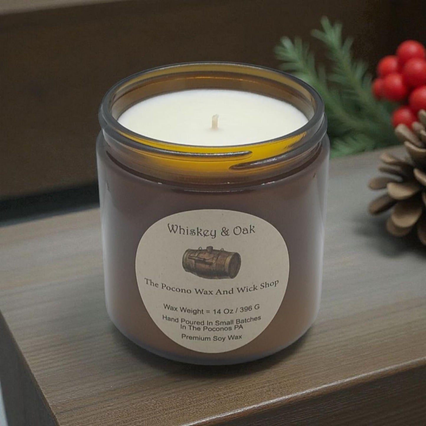 Whiskey Scented, Oak, Soy Candle, Wax Melts, Soy, Gift, Christmas