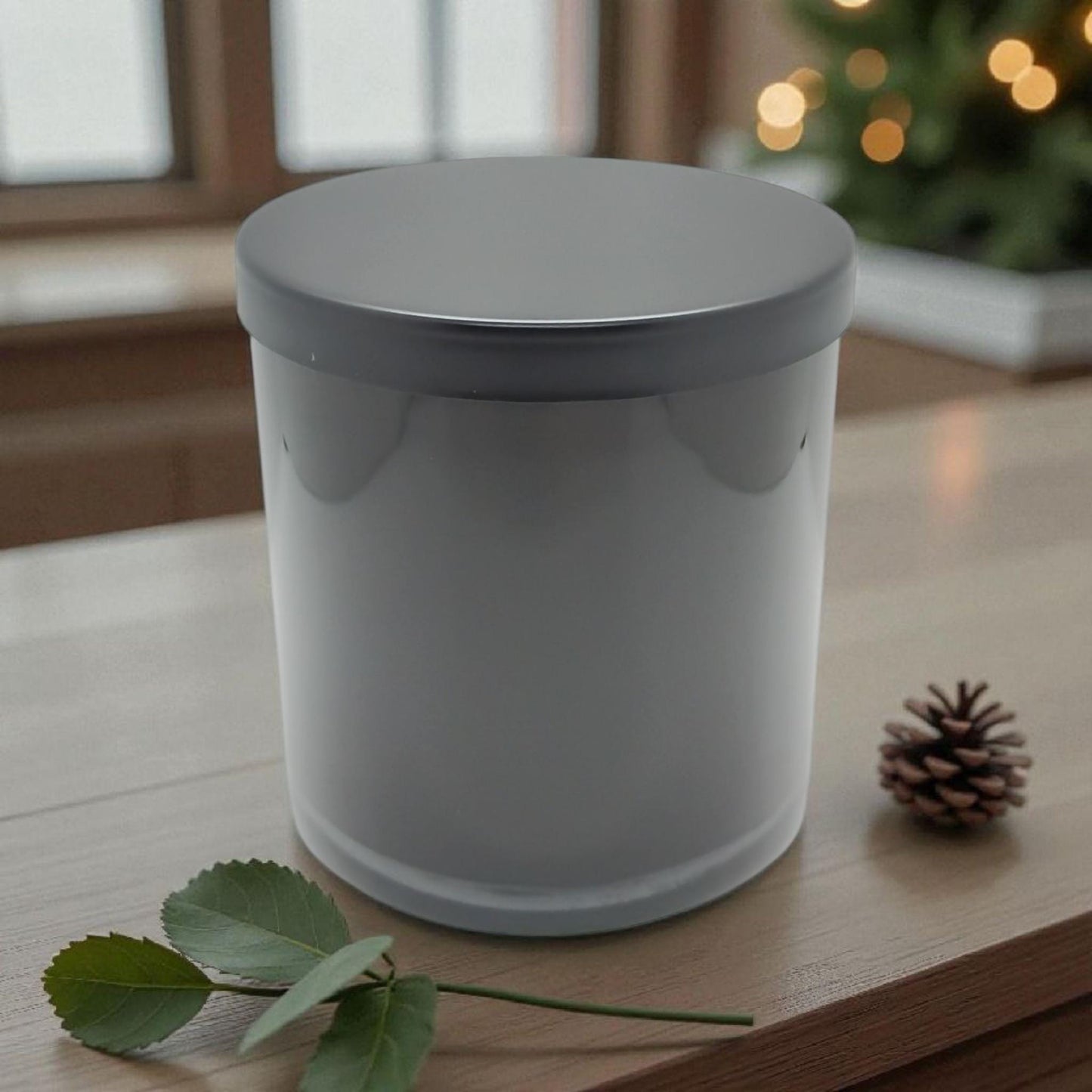 Mulberry, Mistletoe Christmas Candle, Scented Soy, Coconut, 9 Oz, Handmade