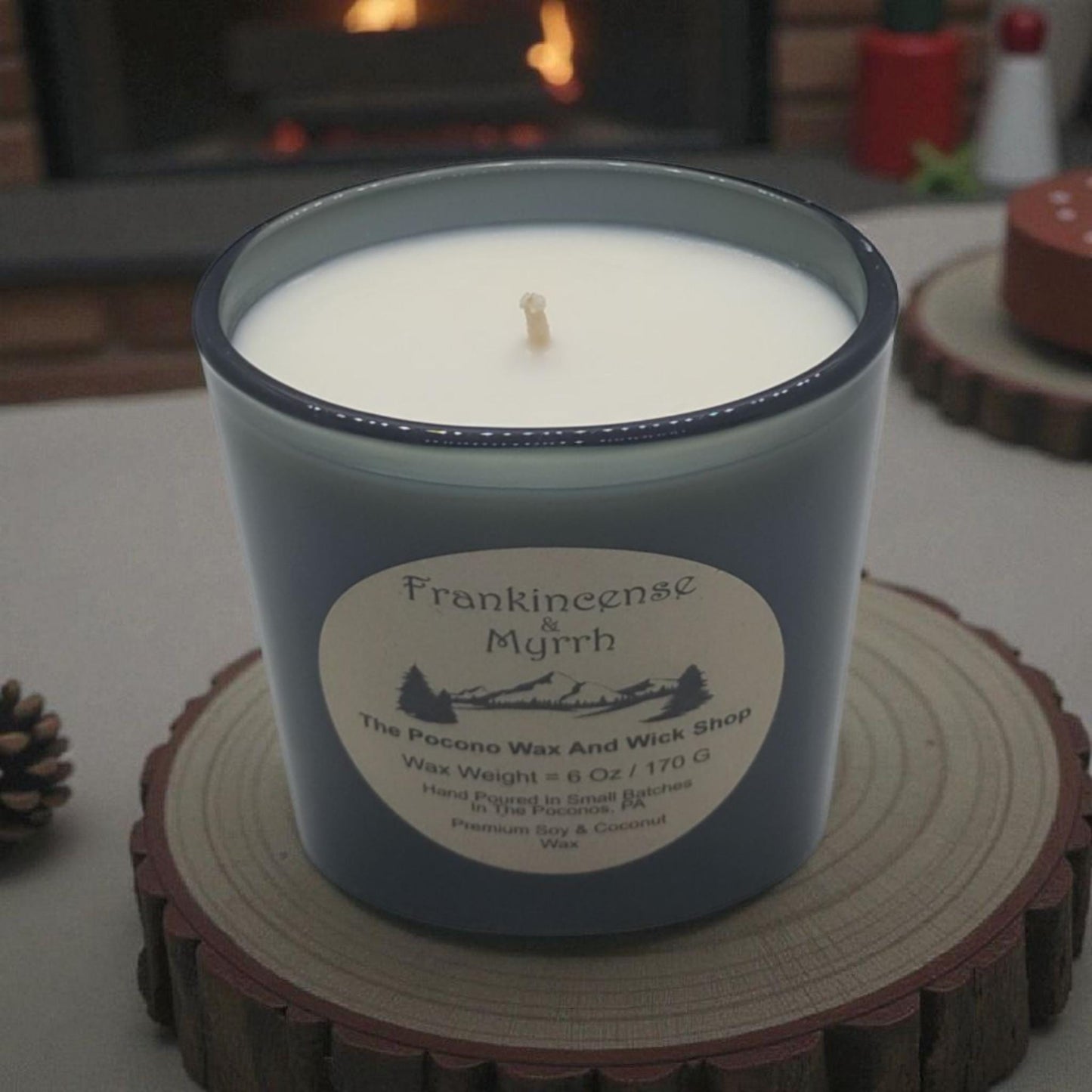 Frankincense & Myrrh Scented Candle, Soy, Wax Melts, Container Candles, Home And Living