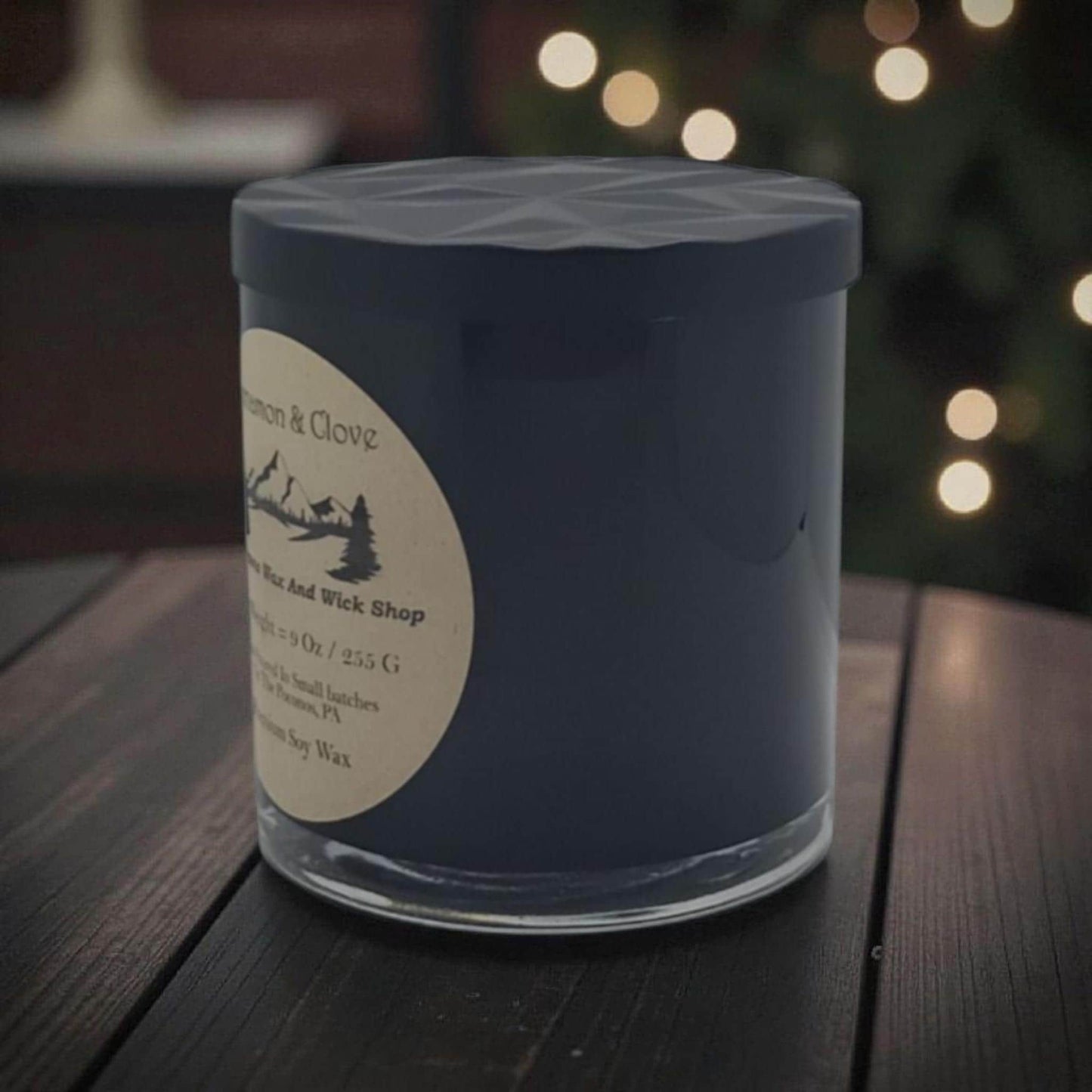 Cinnamon and Clove Scented Candle, Soy, Coconut, 9 Oz, Handmade, Christmas Gift