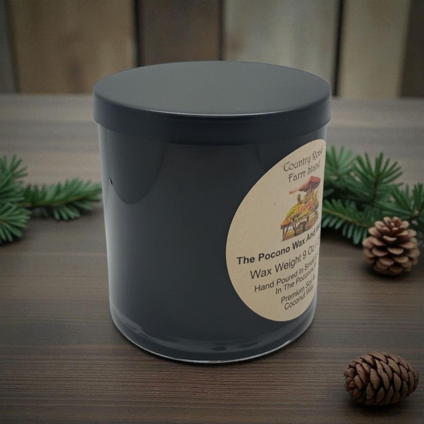 Spice Scented, Soy Candle, Coconut Candle, Country Road Farm Stand, 9 Oz, Christmas, Handmade