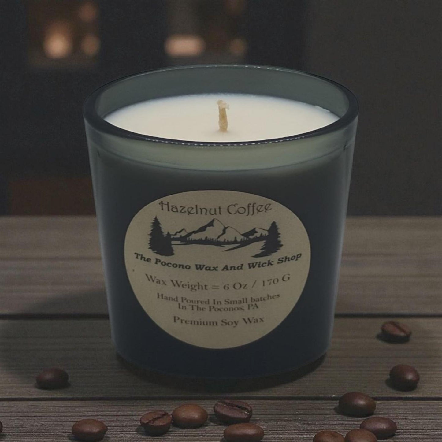 Hazelnut Coffee Scented Candle, Soy, Wax Melts, Container Candles, Home And Living