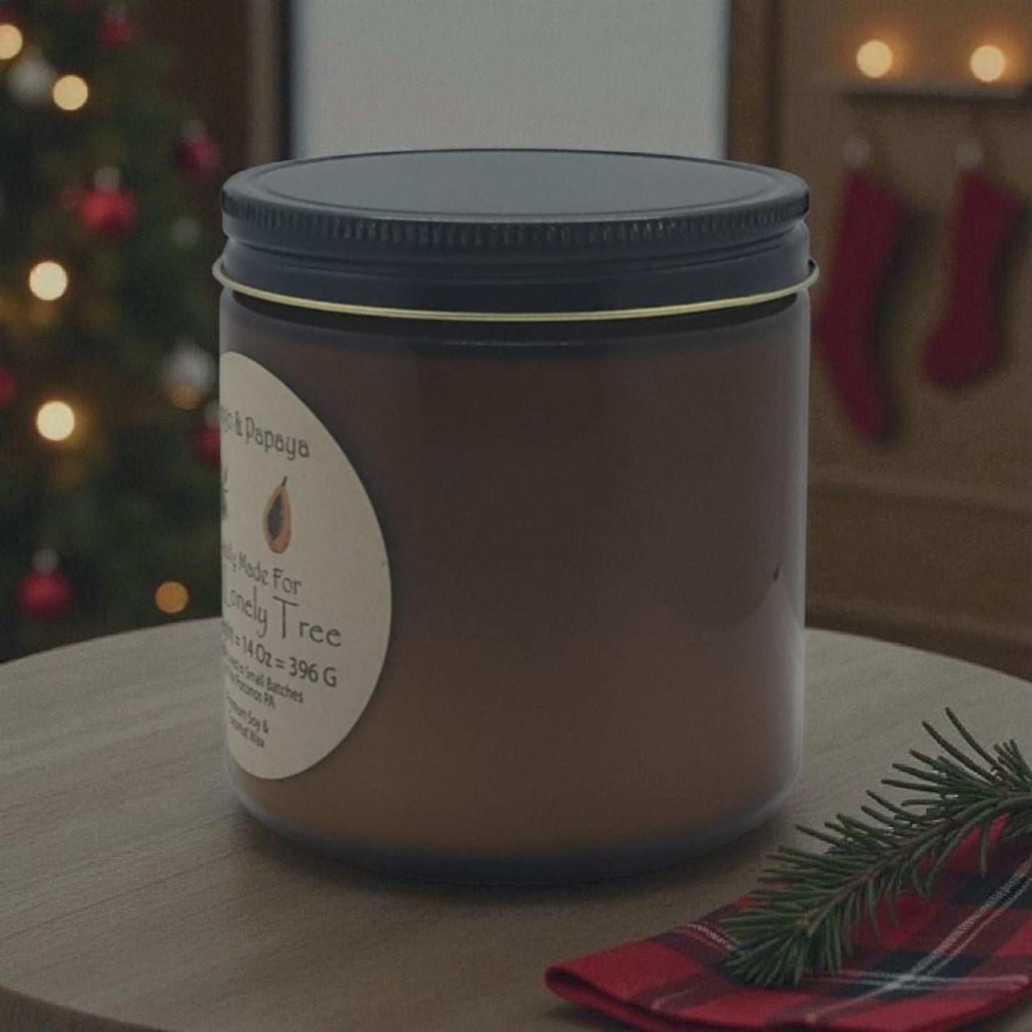 Mango, Papaya Scented, Soy Candle, Wax Melts, Soy, Gift, Christmas