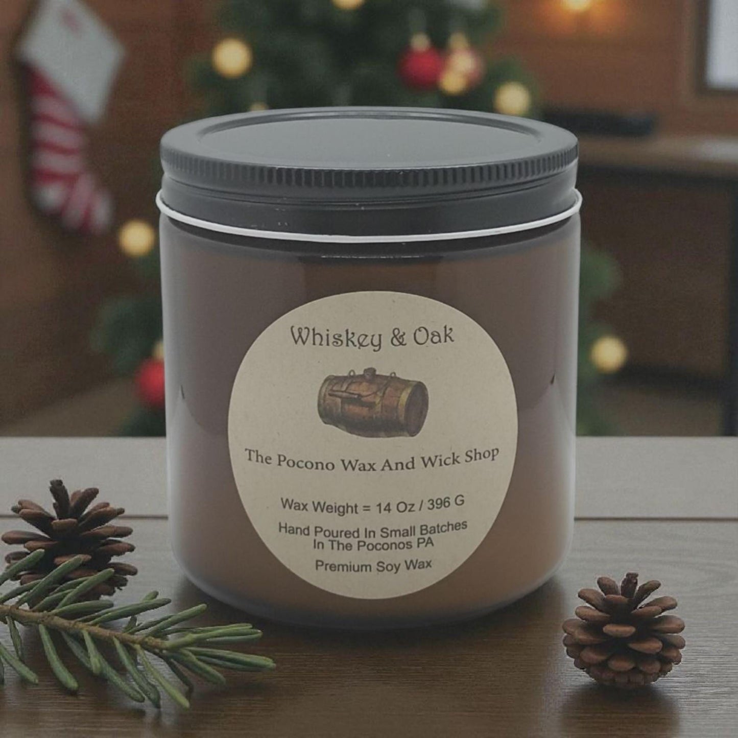 Whiskey Scented, Oak, Soy Candle, Wax Melts, Soy, Gift, Christmas