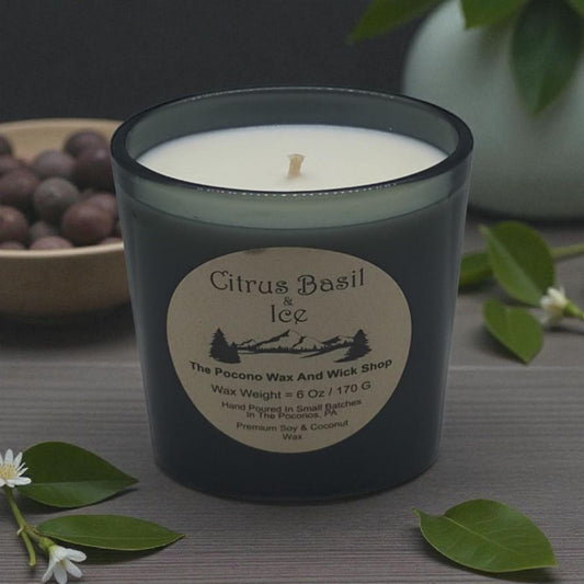 Citrus Scented Candle, Basil, Wax Melts, Soy, Home And Living